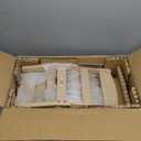 ECR4Kids Hideaway Chair, Kids Furniture, Honey/Antique White, 2-Pack