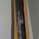 Tension Curtain Rod 43 to 162 Inches (3.6 to 13.5 ft), 1.26" Diameter Spring Adjustable Heavy Duty Long Large Curtains Pole for Windows Door Bathroom Patio Outdoor No Drilling, Black