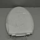 Elongated Toilet Seat with Toddler Seat Built In Soft Close, Slow Close Family Toilet Seat with Potty Training Seat White