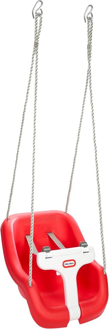 2-in-1 Snug 'n Secure Swing - Red with White Bar, Ages 9 Months to 4 Years