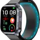 Blood Pressure Smart Watch (Answer/Dial Call), 2.01" Enlager HD Screen,One -Click SOS, Heart Rate/Blood Oxygen/Sleep Monitor, Multiple Movement Activity Tracker