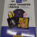 Printers Jack Iron-On Heat Transfer Paper for Dark Fabric 20 Sheet 8.3x11.7" T-Shirt Transfer Paper for Inkjet Printer Wash Durable, Long Lasting Transfer, No Cracking
