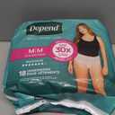 Depend Fresh Protection Adult Diapers, Incontinence & Postpartum Bladder Leak Underwear for Women, Disposable, Maximum, Medium, Blush, 30 Count 