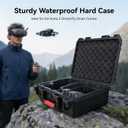 FPVtosky Hard Case for DJI Avata 2 Drone/Fly Smart Combo(for DJI Goggles N3, CASE ONLY), Waterproof Carrying Case for RC Motion 3, FPV Remote Controller 3 and Battery Accessories