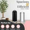 Large Commercial 75L/ 20 Gallon Trash Can - Premium Black Steel Open Top Trash Bin for Home, Office & Restaurant - Heavy-Duty & Durable Metal Garbage Cans - Indoor and Outdoor Use