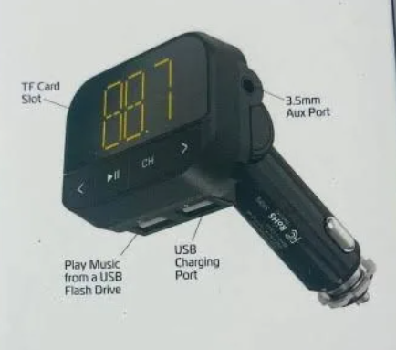 ZGEAR Wireless FM Transmitter with Adaptive Fast Charge
