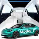 Impulja Tesla Model Y Sunshade Roof, No Sag, Nano Ice-Crystal, Blocks 99% of UV Rays Sun Shade for Model Y 2021-2024, Tesla Model Accessories, Black