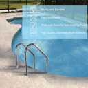 Swimming Pool Ladder, 3-Step Stainless Steel Non-Slip Pedals Pool Stairs for Inground Pools, Weight Capacity 330lbs, Easy to Install and Climb for Indoor/Outdoor Pools (3 Step)