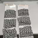 Over The Door Closet Organizer, 2 Packs Waterproof Wall Hanging Storage Bags with 3 Pockets for Kitchen Bedroom Bathroom (Grey)