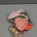 SmoothNovelty Strawberry Felt Banner Garland Decor Vintage 3D Strawberry Hanging Garland with Wooden Beads for Back to School Birthday Party Baby Shower DIY Home Wall Fireplace Decor(Bright)