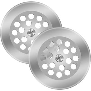 PP826-64 Bathtub Dome Grid Strainer with Screw (2)