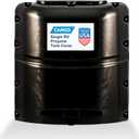Camco Single Camper/RV Propane Tank Cover - Features a Removable Top Panel & Heavy-Duty Polymer Design - Fits 20lb. Steel Single Tanks (40578)