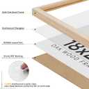 puthiac 18x24 Solid Oak Wood Picture Frame, 18 x 24 Poster Frames for Wall, Vertical or Horizontal, Plexi Front, 1 Pack, Natural Oak