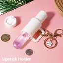 8 Pack Mini Tumbler Keychain for Stanley Cup, Mini Cup Keychain Chapstick Holder for Women Girls