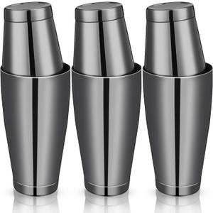 Sabary 6 Pcs Cocktail Shakers Professional Bar Shaker Boston Set Stainless Steel Martini Drink Mixer Basic Tool Weighted Shake Metal Can Cocktail Shaker Set, 18 Oz, 28 oz (Black) Sabary 6 Pcs Cocktail Shakers Professional Bar Shaker Boston Set Stainless Steel Martini Drink Mixer Basic Tool Weighted Shake Metal Can Cocktail Shaker Set, 18 Oz, 28 oz (Black)