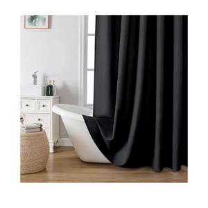 Bathroom Curtains, Color Black, 74 x 70, 4 Pieces