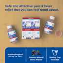 Mommy's Bliss Children's Pain and Fever Reducer, Kids Acetaminophen, Dye Free, Delicious Mixed Berry Flavor, Ages 2+, 4 Fluid Ounces (Pack of 2)