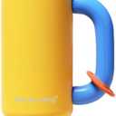 40oz Insulated Tumbler with Straw - 24hr Ice Cold, 12hr Hot, Leakproof Stainless Steel Travel Mug for Gym, Office, Car, Sweatproof, Gift-Ready insulated water bottle drinkware, 33.8 Ounces