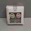 BIBS Boheme Soother 4-Pack | BPA Free Dummy Pacifier Round Nipple | Natural Rubber Latex | Made in Denmark | Size 6-18 Months | Dusky Lilac Mix