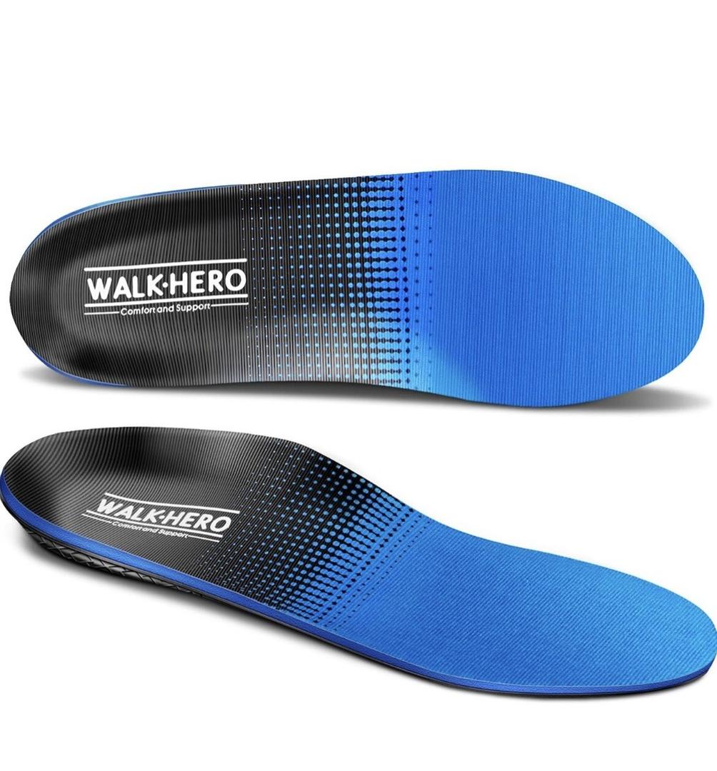 Walk Hero Medical Orthotic Insoles Comfort And Support Men Size 4-4.5