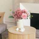 N&T NIETING 12Pcs Babys Breath Artificial Flowers,Real Touch Fake Cherry Blossom Pink Flowers Faux Flowers Bouquets for Vase Home Office Wedding Spring Indoor Outdoor Centerpiece Table Decorations