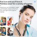 LANDIBO Wireless Waterproof Sports Earphones with 100 Hours of Playback time, Bluetooth Earphones with Microphone, in Ear Noise Reduction, Used for Gym Running and Exercise (Y10)