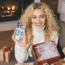 for iPhone 12 Pro Max Case, Nostalgic Beach Collage Pattern, Beach Soft Slim TPU Compatible with MagSafe, Military-Grade Drop Protection & Camera Protection for Women Girls (EastCoast)