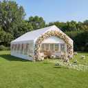 ADRERIC 20x40 Party Tent Heavy Duty White Canopy Large Outdoor Event Shelter with Removable Sidewalls, Waterproof Gazebo for Wedding, Backyard, Parties