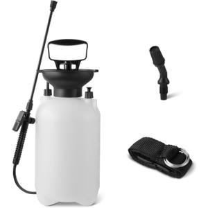 Amazon Basics Garden Sprayer for Gardens and Flower Beds, 1.3 Gallon (5L) Capacity with Extension Wand