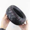 11" 100/55-6.5 Rubber Heavy Duty Explosion-proof Tubeless Tire Replacement for 90/65-6.5 Tyre Electric Scooter ATV, UTV, Mobility Scooter, POV Wheel Parts (1)