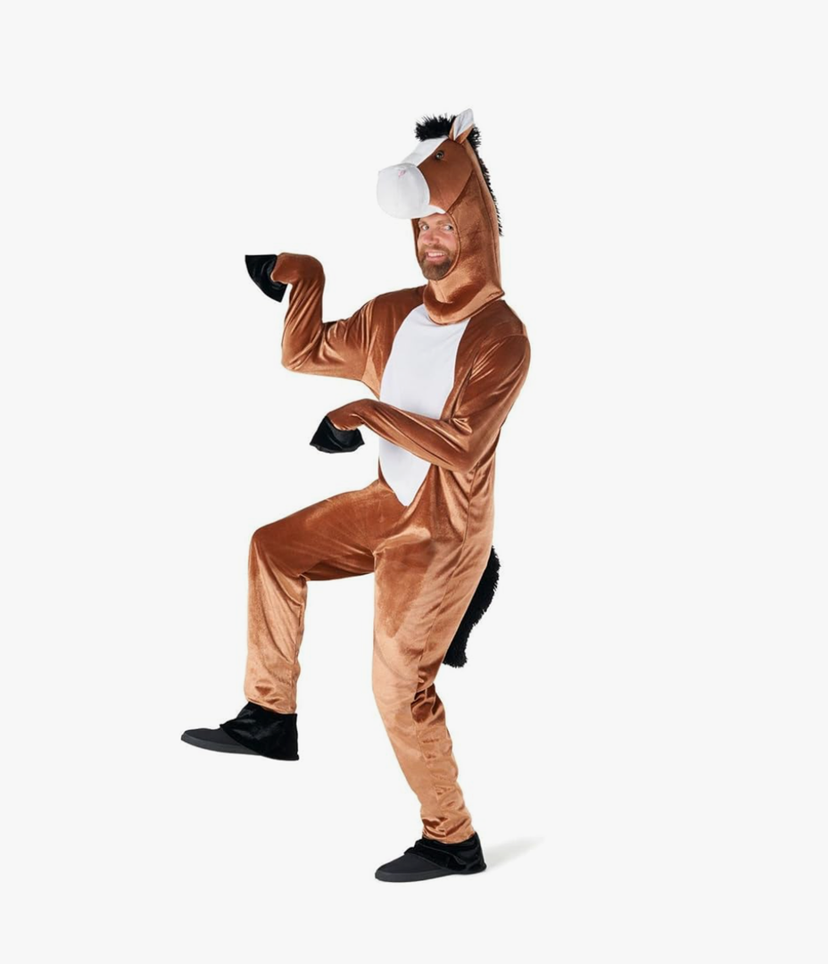 Morph Horse Costume Adult, Farm Animal Costumes For Adults, Horse Halloween Costume, Halloween Costumes For Men, XL