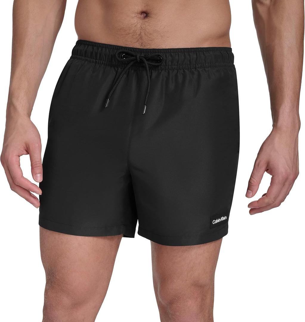 Calvin Klein Men's Volley Quick Dry Lightweight Swim Trunk, Large