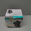 Intex 66619E 120 Volt Quick Fill AC Electric Air Pump with 3 Nozzles, Black