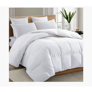 TEXARTIST Premium 2100 Series King Comforter All Season Breathable White Comforter Soft 4D Spiral Fiber Quilted Down Alternative Duvet Insert with Corner Tabs Luxury Hotel Style (90"x102")