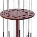 Wooden Golf Club Display Rack Pool Stick Holder for 22 Multiple Golf Club Organizer for Home Office (Walnut)
