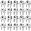 20 PCS 1/2 Inch Wire Rope Clamp, Zinc Plated Wire Rope Clip, M12 Wire Rope Cable Clip Clamp for Rigging Rope, Wire and Cable
