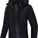 Pdbokew Women's Ski Jacket Insulated Snow Jackets for Women Black Medium