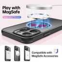 FUNMIKO for iPhone 14 Pro Case Military-Grade Protection & Wireless Charging - Trendy Floral Design for Women Girls, Non-Slip Matte Phone Cover with Shockproof Corners - Blooming Red Rose