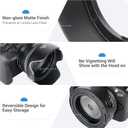 Lens Hood for Canon RF 28mm F 2.8 STM, Reversible Lens Shade Replace Canon EW-55 Lens Hood, Compatible with 55mm Filters and 55mm Lens Cap