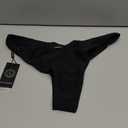 RELLECIGA Women's Cheeky Bikini Bottom (Black) S