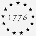 1776 13 Stars Betsy Ross Stencil Template - Reusable 4th of July Stencil of American Flag Pattern Stencil for Independence Day Decorations Painting Wood & Wall Art (10.5"x14.82")