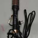 Upgraded Infrared Bounce Brush, Heated Thermal Round Brush with 5 Heat Settings & LED Display, 1.5 Inch lonic for Hair Straightener & Curling Wand, Dual Voltage, Blowout Look, Gifts for Women