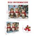 1000 Piece Puzzle for Adults, Christmas Snowy Night Puzzles 1000 Pieces, Enchanting Christmas Eve Puzzles for Adults, Aurora Cabin Jigsaw Puzzle Vacation Challenging Gift for Family Friends