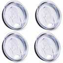 4 Pcs Replacement Lids for 20 oz Flat Bottomed Straight Body Tumblers with Inner Mouth about 2.76inch, Replacement Skinny Cup Lids for Water, Coffee or Tea on Travel, Work Hour and Daily Life