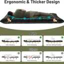 KASBAH Double Inflatable Camping Sleeping Pad,Thick 6 inch 2 Person Ultralight Sleeping Mat with Built-in Foot Pump and Pillow,Camping Essentials for Hiking,Backpacking,Traveling, Tent