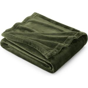 Bedsure Fleece Throw Blanket Olive Green - 300GSM Blankets for Couch, Sofa, Bed, Soft Lightweight Plush Cozy Throws for Toddlers, 50x60 inches (Throw (50" x 60"))
