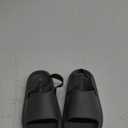 INMINPIN Toddler Boys Girls Slides Sandals Comfort Beach Pool Shower Slippers with Elastic Back Strap (Dark Grey) Size 10