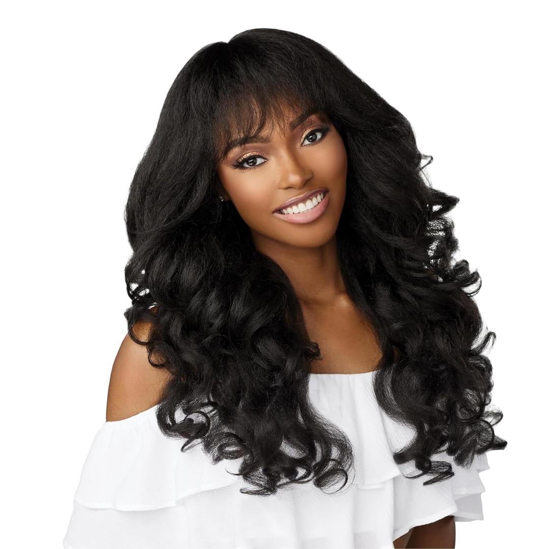 Sensationnel Dashly Wig - Unit 21 Non Lace Cap Ready to Wear Ear to Ear Lace part Synthetic (2 DARKBROWN)