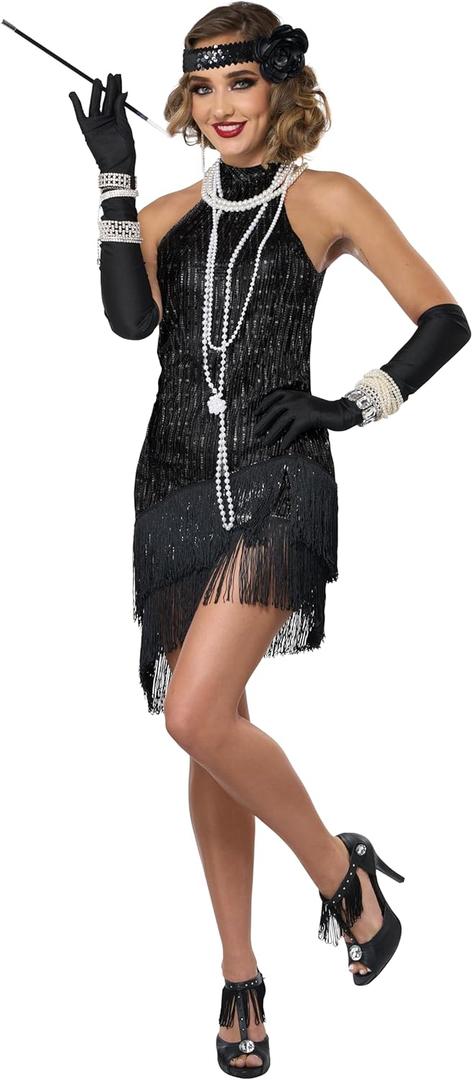 California Costumes Womens Fabulous Flapper (Large, As Shown)