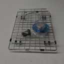 Kitchen Sink Splash Guard, 20IN Longer Silicone Faucet Guard & Draining Mat, Bathroom and Kitchen Sink Organizer, Sink Faucet Mat Water Splash Guard Behind Faucet Accessories Gadget, 20 x 5.5, White